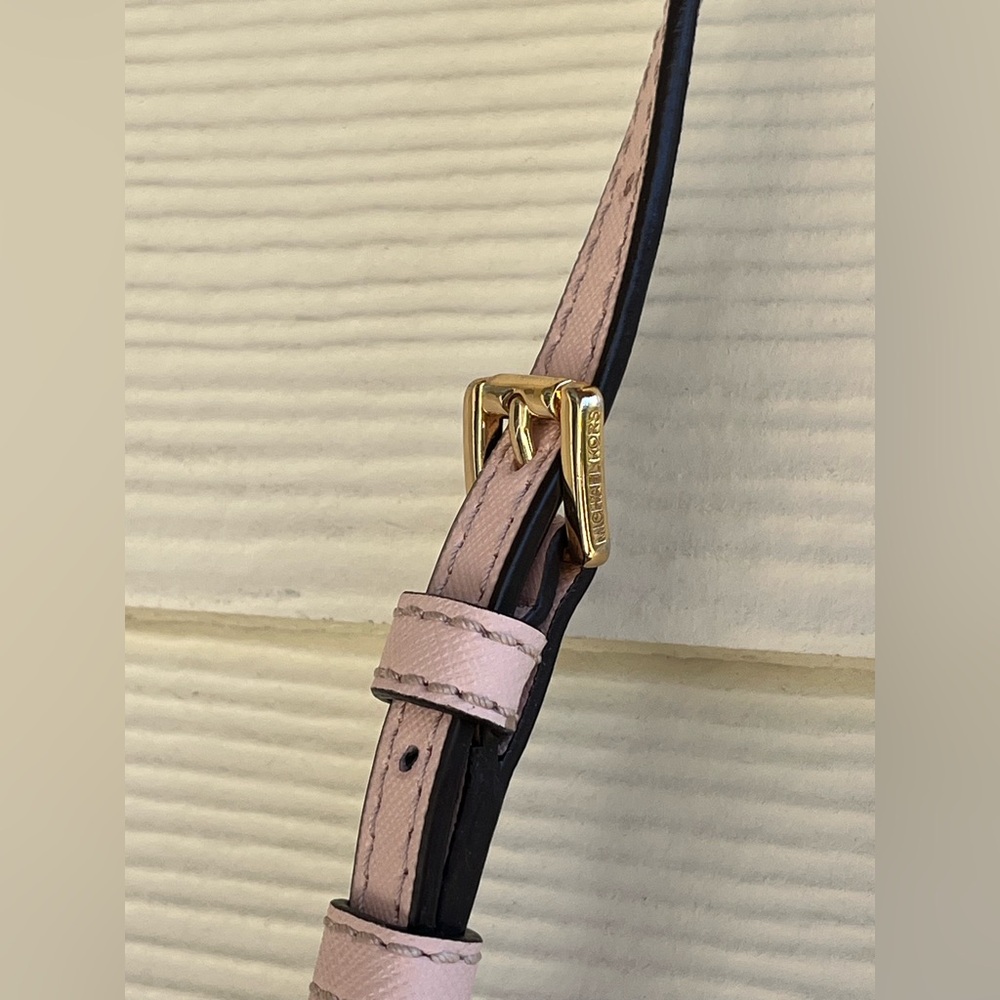 Michael Kors Jet Set East West Saffiano Leather Pink Crossbody - Picture 7 of 10